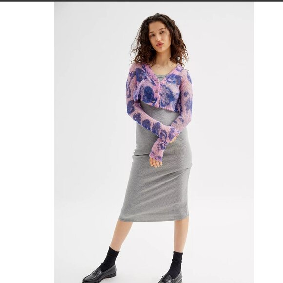 UO Sadie Printed Semi-Sheer Cardigan XL NWT - Picture 8 of 10